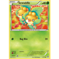 Sewaddle 8/135 BW Plasma Storm Common Pokemon Card NEAR MINT TCG