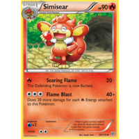 Simisear 20/135 BW Plasma Storm Uncommon Pokemon Card NEAR MINT TCG