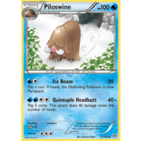 Piloswine 27/135 BW Plasma Storm Uncommon Pokemon Card NEAR MINT TCG