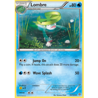 Lombre 30/135 BW Plasma Storm Uncommon Pokemon Card NEAR MINT TCG