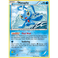 Manaphy 34/135 BW Plasma Storm Holo Rare Pokemon Card NEAR MINT TCG