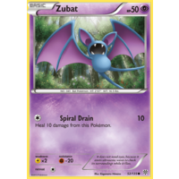 Zubat 52/135 BW Plasma Storm Common Pokemon Card NEAR MINT TCG