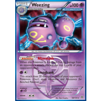 Weezing 58/135 BW Plasma Storm Holo Rare Pokemon Card NEAR MINT TCG