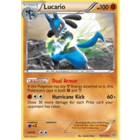 Lucario 78/135 BW Plasma Storm Holo Rare Pokemon Card NEAR MINT TCG