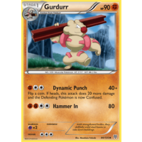 Gurdurr 80/135 BW Plasma Storm Uncommon Pokemon Card NEAR MINT TCG