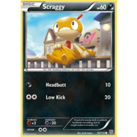 Scraggy 85/135 BW Plasma Storm Common Pokemon Card NEAR MINT TCG