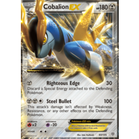 Cobalion EX 93/135 BW Plasma Storm Pokemon Card NEAR MINT TCG