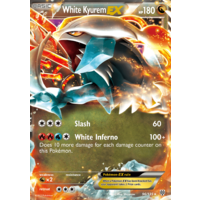 White Kyurem EX 96/135 BW Plasma Storm Holo Ultra Rare Pokemon Card NEAR MINT TCG