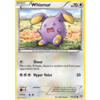 Whismur 105/135 BW Plasma Storm Common Pokemon Card NEAR MINT TCG