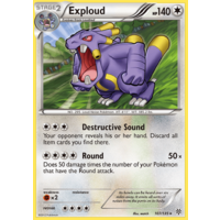 Exploud 107/135 BW Plasma Storm Rare Pokemon Card NEAR MINT TCG