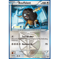 Bouffalant 114/135 BW Plasma Storm Rare Pokemon Card NEAR MINT TCG