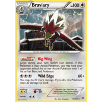 Braviary 116/135 BW Plasma Storm Rare Pokemon Card NEAR MINT TCG