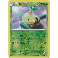 Turtwig 1/135 BW Plasma Storm Reverse Holo Common Pokemon Card NEAR MINT TCG