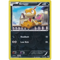 Scraggy 85/135 BW Plasma Storm Reverse Holo Common Pokemon Card NEAR MINT TCG