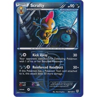 Scrafty 86/135 BW Plasma Storm Reverse Holo Rare Pokemon Card NEAR MINT TCG