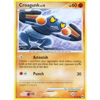 Croagunk 61/99 Platinum Arceus Common Pokemon Card NEAR MINT TCG