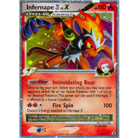 Infernape 4 LV. X 108/111 Platinum Rising Rivals Holo Ultra Rare Pokemon Card NEAR MINT TCG