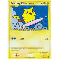Surfing Pikachu 114/111 Platinum Rising Rivals Secret Rare Pokemon Card NEAR MINT TCG