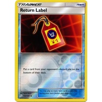 Return Label 153/181 SM Team Up Reverse Holo Uncommon Trainer Pokemon Card NEAR MINT TCG