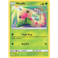 Weedle 2/181 SM Team Up Common Pokemon Card NEAR MINT TCG