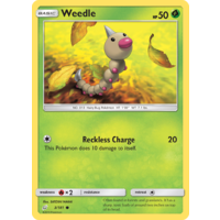 Weedle 3/181 SM Team Up Common Pokemon Card NEAR MINT TCG