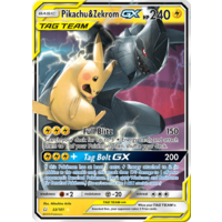 Pikachu & Zekrom GX 33/181 SM Team Up Holo Ultra Rare Pokemon Card NEAR MINT TCG