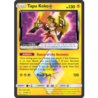 Tapu Koko Prism Star 51/181 SM Team Up Holo Rare Pokemon Card NEAR MINT TCG
