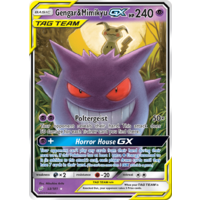 Gengar & Mimikyu GX 53/181 SM Team Up Holo Ultra Rare Pokemon Card NEAR MINT TCG