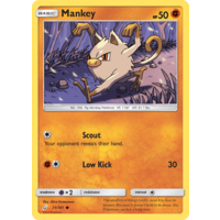 Mankey 71/181 SM Team Up Common Pokemon Card NEAR MINT TCG
