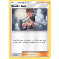 Brock's Grit 135/181 SM Team Up Uncommon Trainer Pokemon Card NEAR MINT TCG