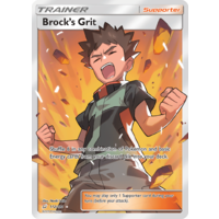 Brock's Grit 172/181 SM Team Up Holo Ultra Rare Full Art Pokemon Card NEAR MINT TCG