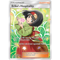 Erika's Hospitality 174/181 SM Team Up Holo Ultra Rare Full Art Pokemon Card NEAR MINT TCG
