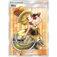 Nita 180/181 SM Team Up Holo Ultra Rare Full Art Pokemon Card NEAR MINT TCG