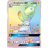 Ampharos GX 185/181 SM Team Up Holo Hyper Rare Full Art Pokemon Card NEAR MINT TCG