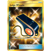 Judge Whistle 194/181 SM Team Up Holo Secret Rare Full Art Pokemon Card NEAR MINT TCG