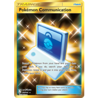 Pokemon Communication 196/181 SM Team Up Holo Secret Rare Full Art Pokemon Card NEAR MINT TCG
