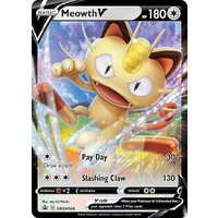 Meowth V SWSH004 Black Star Promo Pokemon Card NEAR MINT TCG