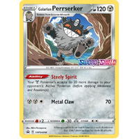 Galarian Perrserker SWSH008 Black Star Promo Pokemon Card NEAR MINT TCG