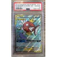 PSA GEM MINT 10 MAGIKARP WAILORD Pokemon TEAM UP 161