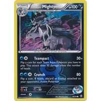 Team Aqua's Mightyena 18/34 XY Double Crisis Reverse Holo Common Pokemon Card NEAR MINT TCG