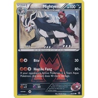 Team Magma's Mightyena 19/34 XY Double Crisis Reverse Holo Common Pokemon Card NEAR MINT TCG