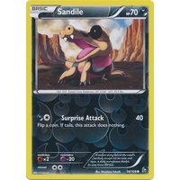 Sandile 56/106 XY Flashfire Reverse Holo Common Pokemon Card NEAR MINT TCG