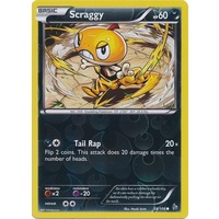 Scraggy 58/106 XY Flashfire Reverse Holo Common Pokemon Card NEAR MINT TCG