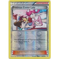 Pokemon Center Lady 93/106 XY Flashfire Reverse Holo Uncommon Trainer Pokemon Card NEAR MINT TCG
