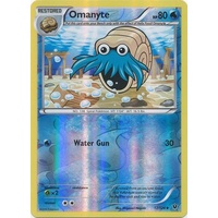 Omanyte 17/124 XY Fates Collide Reverse Holo Uncommon Pokemon Card NEAR MINT TCG