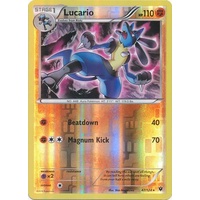 Lucario 47/124 XY Fates Collide Reverse Holo Rare Pokemon Card NEAR MINT TCG