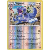 Exploud 82/124 XY Fates Collide Reverse Holo Rare Pokemon Card NEAR MINT TCG