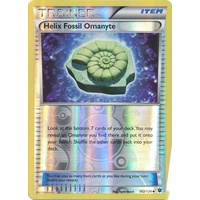 Helix Fossil Omanyte 102/124 XY Fates Collide Reverse Holo Uncommon Trainer Pokemon Card NEAR MINT TCG