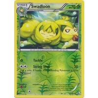 Swadloon 11/113 BW Legendary Treasures Reverse Holo Uncommon Pokemon Card NEAR MINT TCG