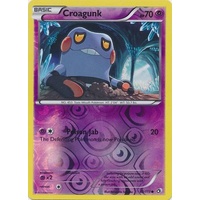 Croagunk 62/113 BW Legendary Treasures Reverse Holo Common Pokemon Card NEAR MINT TCG